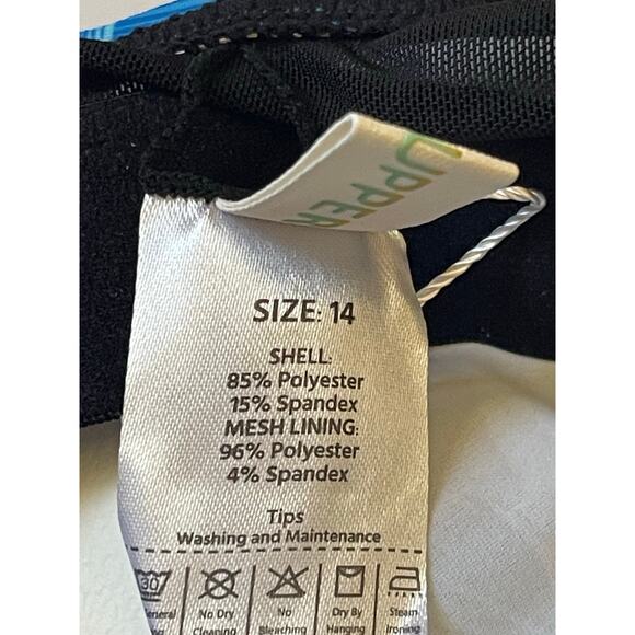 NWT Ecupper Women U Neck One Piece Swimsuit Size 14 - Picture 6 of 6